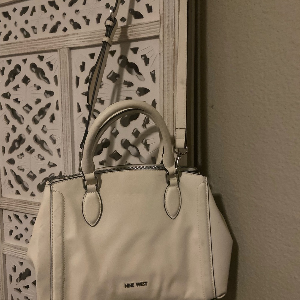 Nine West Cream Satchel Bag